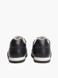 Black Leather Vintage Low Profile Sneakers  Women
