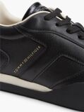 Black Leather Vintage Low Profile Sneakers  Women