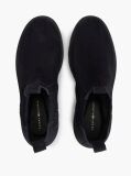 Blue Suede TH Monogram Panel Chelsea Boots  Women
