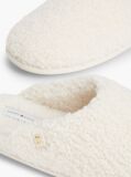 Beige TH Monogram Faux Fur Slippers  Women