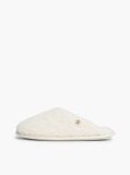 Beige TH Monogram Faux Fur Slippers  Women
