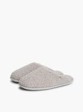 Grey TH Monogram Faux Fur Slippers  Women