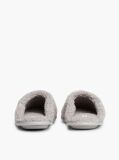 Grey TH Monogram Faux Fur Slippers  Women