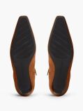 Brown Kitten Heel Suede Knee-High Boots  Women