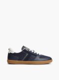 Blue Embossed TH Monogram Leather Sneakers  Women