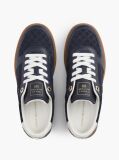 Blue Embossed TH Monogram Leather Sneakers  Women
