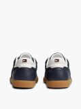 Blue Embossed TH Monogram Leather Sneakers  Women
