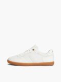 Beige Embossed TH Monogram Leather Sneakers  Women