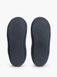 Blue Logo Embroidery Flannel Slippers  Women