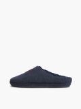 Blue Logo Embroidery Flannel Slippers  Women