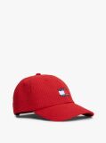 Κόκκινο Καπέλο Baseball Από Seersucker Με Wavy Σημαιάκι  Παιδί Unisex