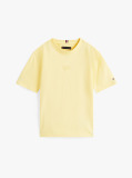 Κίτρινο T-Shirt Με Tonal Κεντητή Σημαία  Αγόρια