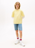 Κίτρινο T-Shirt Με Tonal Κεντητή Σημαία  Αγόρια