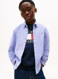 Blue Stretch Cotton Poplin Shirt  Boys