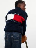 Μπλε Φούτερ Fleece Με Φερμουάρ Και Πίσω Σημαία  Αγόρια