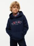 Μπλε Hoody Με Κεντητό Λογότυπο Interlock  Αγόρια