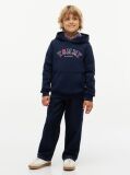 Μπλε Hoody Με Κεντητό Λογότυπο Interlock  Αγόρια