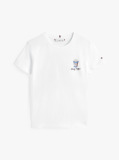 Άσπρο T-Shirt Με Σχέδιο Στο Πίσω Μέρος  Κορίτσια