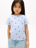 Μπλε T-Shirt Με Smiley Σχέδιο Καρδιά  Κορίτσια