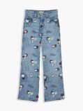 Denim Peanuts®  Ψηλόμεσο Φαρδύ Τζιν  Κορίτσια