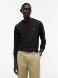 Μαύρο Interlock Μακρυμάνικο T-Shirt Σε Slim Γραμμή  Άνδρες