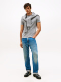 Γκρι Slim T-Shirt Με Κεντητό Σημαιάκι  Άνδρες