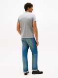 Γκρι Slim T-Shirt Με Κεντητό Σημαιάκι  Άνδρες