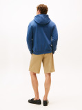 Μπλε Hoody Από Βαμβακερό Terry Με Κεντητό Σημαιάκι  Άνδρες