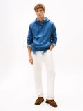 Μπλε Hoody Από Βαμβακερό Terry Με Κεντητό Σημαιάκι  Άνδρες