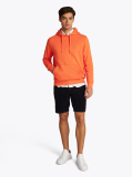 Πορτοκαλί Hoody Από Βαμβακερό Terry Με Κεντητό Σημαιάκι  Άνδρες