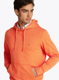Πορτοκαλί Hoody Από Βαμβακερό Terry Με Κεντητό Σημαιάκι  Άνδρες