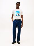 Άσπρο T-Shirt Από Βαμβάκι Με Σχέδιο  Άνδρες