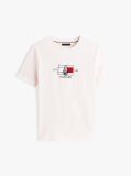 Άσπρο T-Shirt Με Λογότυπο Και Κανονική Λαιμόκοψη  Άνδρες