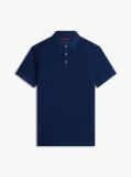Blue Smart Casual Regular Fit Polo Shirt  Men