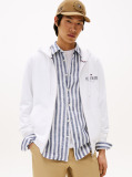 Άσπρο Hilfiger Hoodie Με Φερμουάρ  Άνδρες