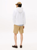 Άσπρο Hilfiger Hoodie Με Φερμουάρ  Άνδρες