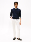 Blue Fine Merino Wool Crew Neck Sweater  Men