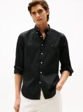Black TH Flex Regular Fit Poplin Shirt  Men