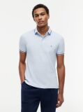 Blue Slim Fit Tipped Pique Polo Shirt  Men