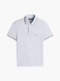 Blue Slim Fit Tipped Pique Polo Shirt  Men