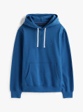 Μπλε Fleece Hoody Με Κεντητή Σημαία  Άνδρες