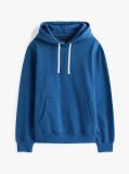 Μπλε Fleece Hoody Με Κεντητή Σημαία  Άνδρες