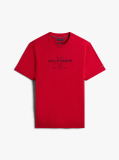 Κόκκινο T-Shirt Με Λογότυπο Και Κλασική Λαιμόκοψη  Άνδρες