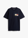 Μπλε Jersey T-Shirt Με Κλασική Λαιμόκοψη Και Λογότυπο  Άνδρες