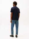 Μπλε Jersey T-Shirt Με Κλασική Λαιμόκοψη Και Λογότυπο  Άνδρες