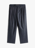 Μπλε Smart Casual Παντελόνι Με Μάλλινο Φινίρισμα  Άνδρες