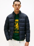 Blue Mid Weight Stand Collar Jacket  Men