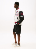 Black The APXGP Collection Tonal Embroidery Bermuda Shorts  Men