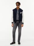 Grey Bleecker Whiskered Slim Jeans  Men