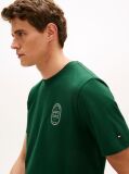 Πράσινο T-Shirt Με Κλασσική Λαιμόκοψη Και Λογότυπο  Άνδρες
